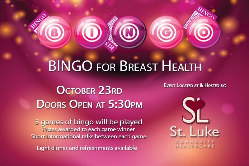 Bingo for Breast Health event on October 23, 2019