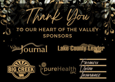 Thank you to our Heart of the Valley Sponsors